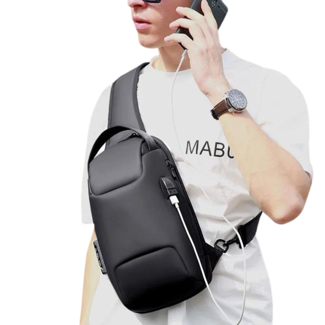 SecureBag™ – USB-Ladeanschluss, wasserfest & sicher mit Passwortschloss [50% Rabatt]