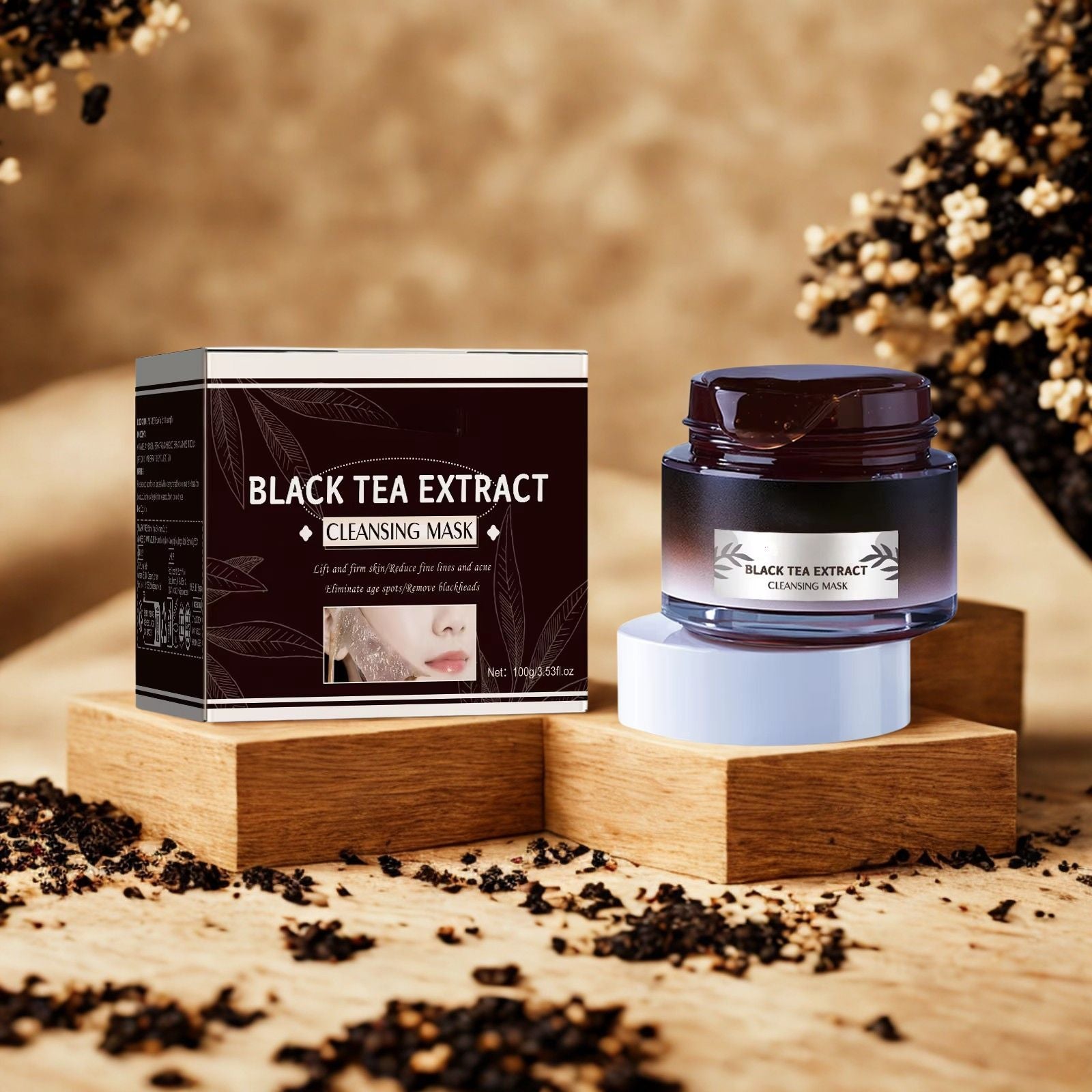 TeaElixir™ – Schwarzer Tee Gesichtsmaske für strahlende, straffe & porentief gereinigte Haut [1 + 1 Gratis]