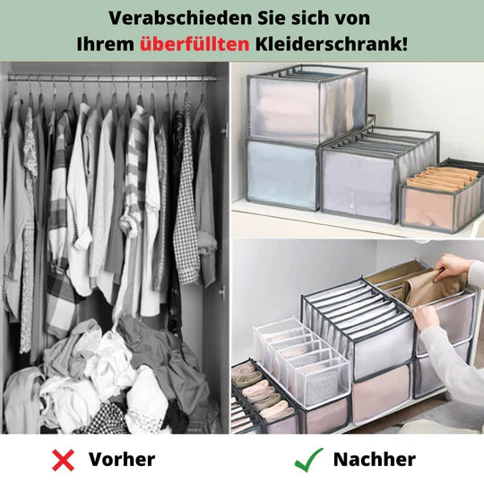 CleanBag™ – Faltbarer Kleideraufbewahrungs-Organizer | 1 + 1 Gratis