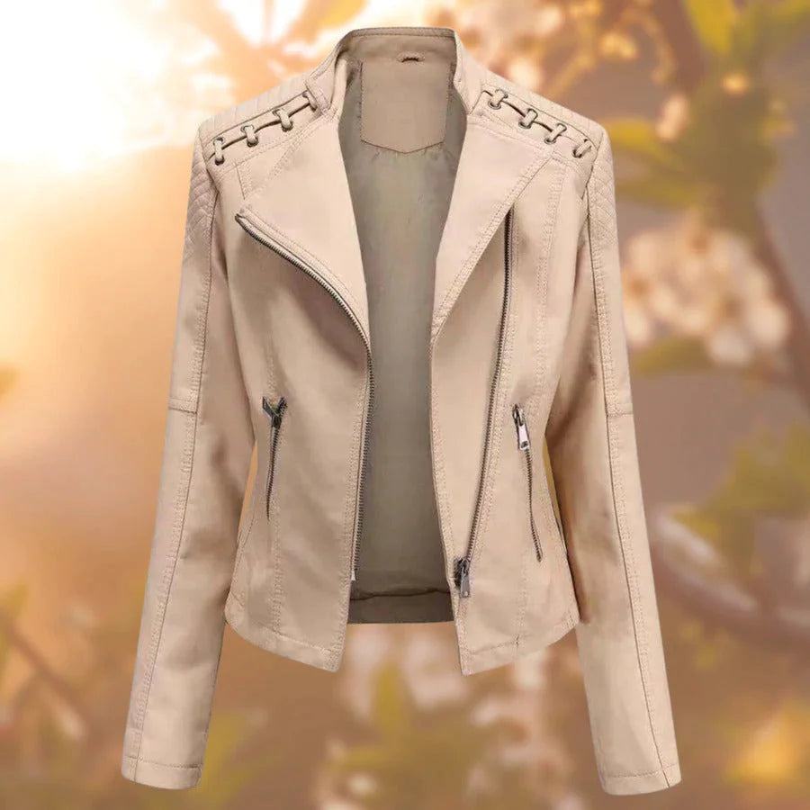 Estella™ Stylishe Lederjacke