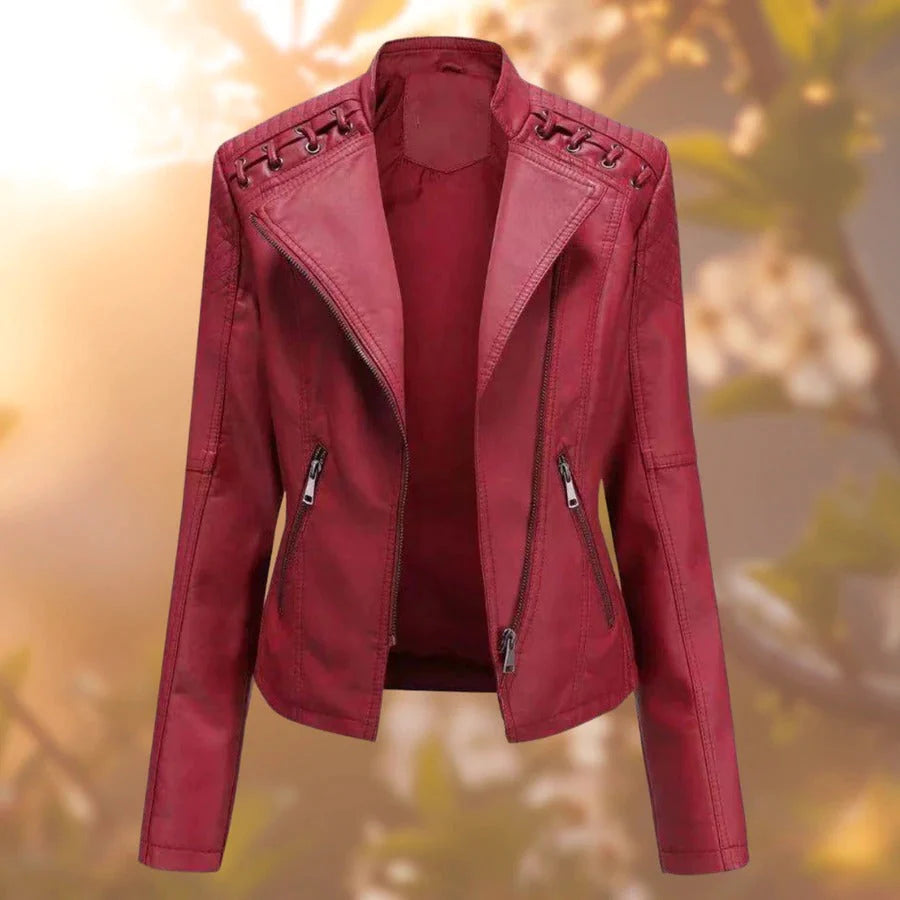 Estella™ Stylishe Lederjacke