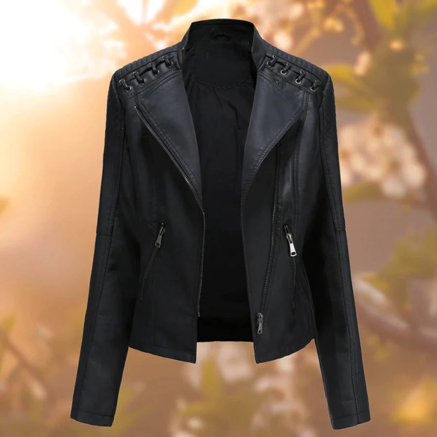 Estella™ Stylishe Lederjacke