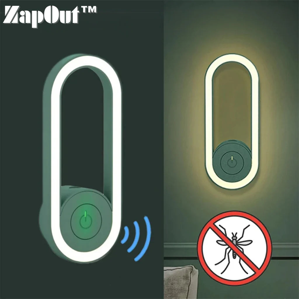 ZapOut™ Ultrasonic Mosquito Repeller Lampe | 1 + 1 GRATIS