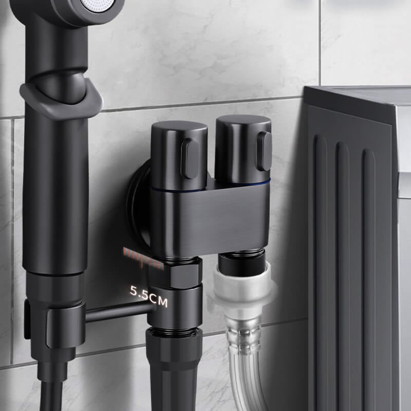 Doublevalve™ – Wasserzufuhr mit mattschwarzem Finish [50% Rabatt]