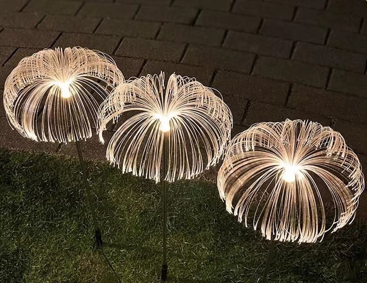 SolarGlow™ – Quallen-Design mit Glasfasern, warmweiß & 7-Farben, wasserdicht [50% Rabatt]