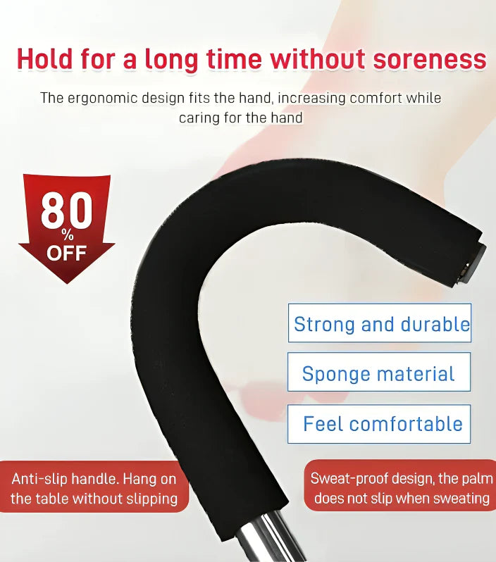 CrutchSeat™ – 2-in-1 Gehstock und faltbarer Sitz | 50% Rabatt
