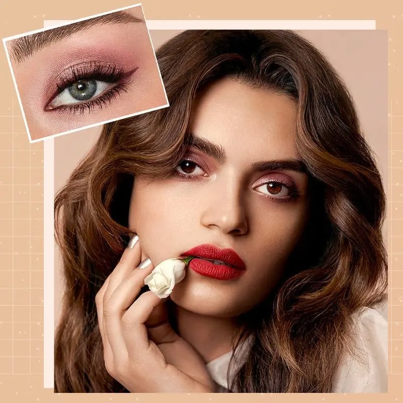 ShimmerGlam Pro Palette – 10 Farben, Langanhaltend, Hochpigmentiert, Glitzer, Make-up