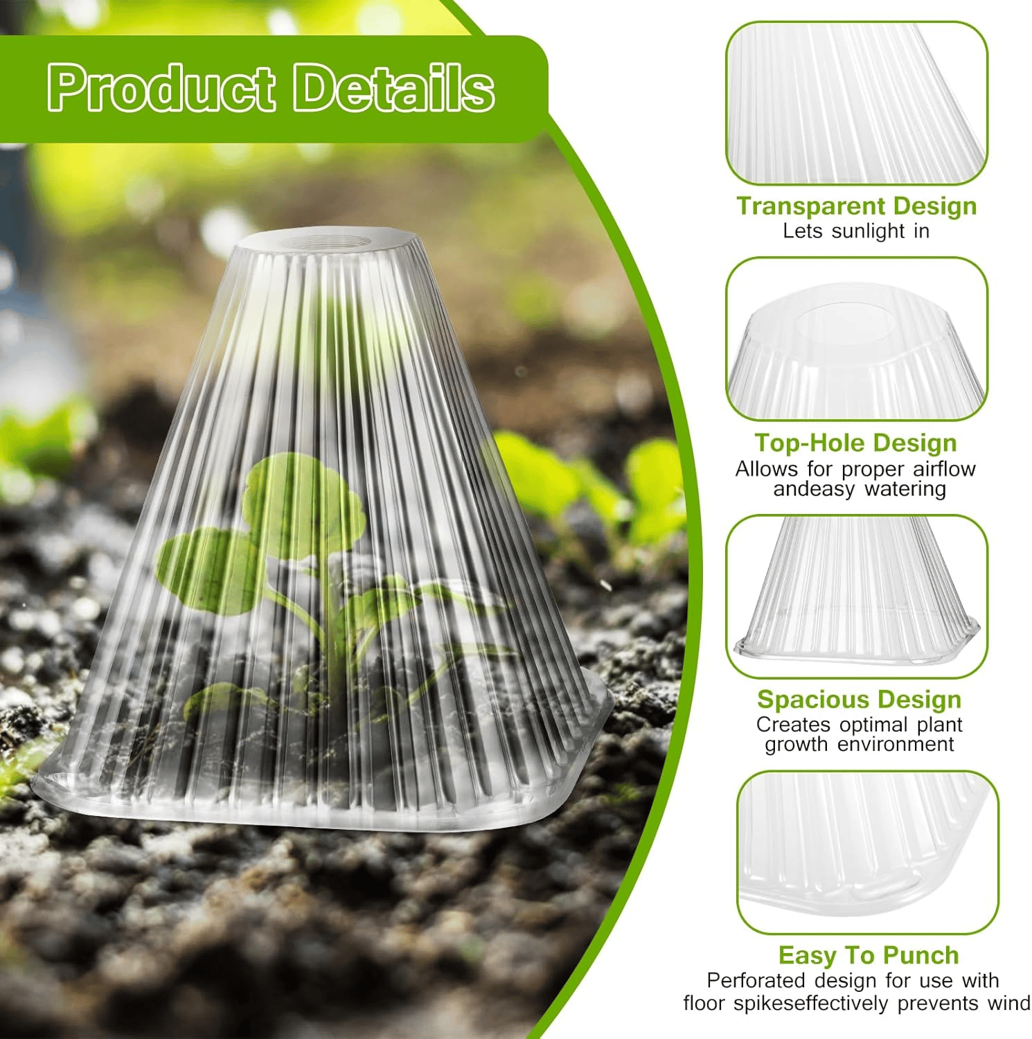 PlantSheild™ - Garten-Gewächshaus-Pflanzenabdeckungen (10 Stück/Set) [5 + 5 Gratis]