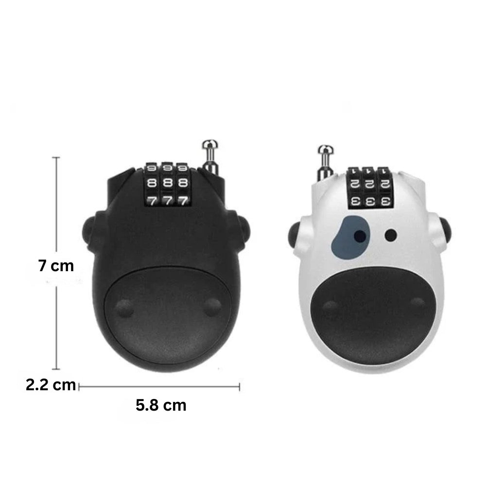 DualLock™ - Diebstahlsicheres Teleskop-Drahtschloss für Fahrrad – Schutz für Koffer,Helm & Fahrrad [50% Rabatt]