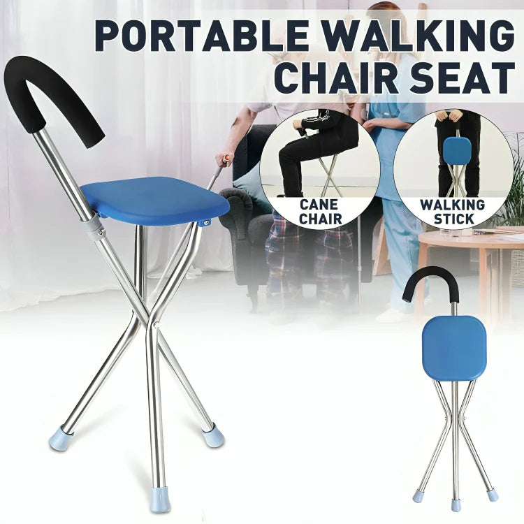 CrutchSeat™ – 2-in-1 Gehstock und faltbarer Sitz | 50% Rabatt