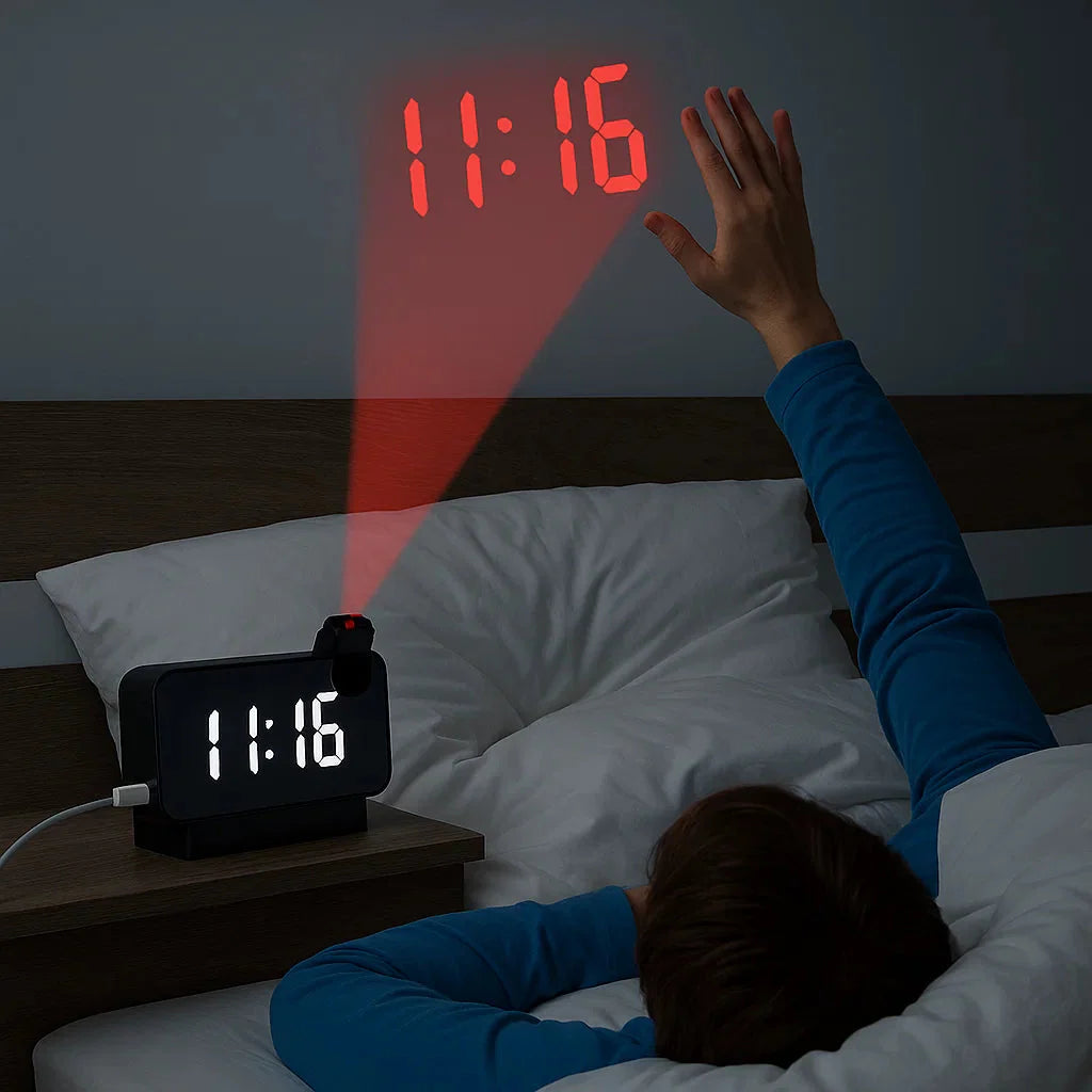 LedDisplay™ - Projektionswecker mit Spiegelanzeige und großem LED-Display [50% Rabatt]