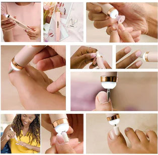 ProNails Maniküre Set – Elektrische Feile, Gel-Entfernung, LED, Nail Art, Portable