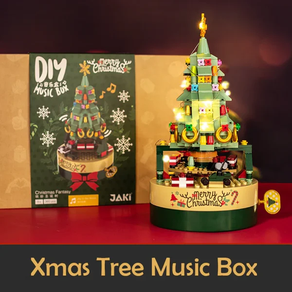 MelodyTree DIY Weihnachtsbaum-Set – Musik, Bausteine & Geschenkidee