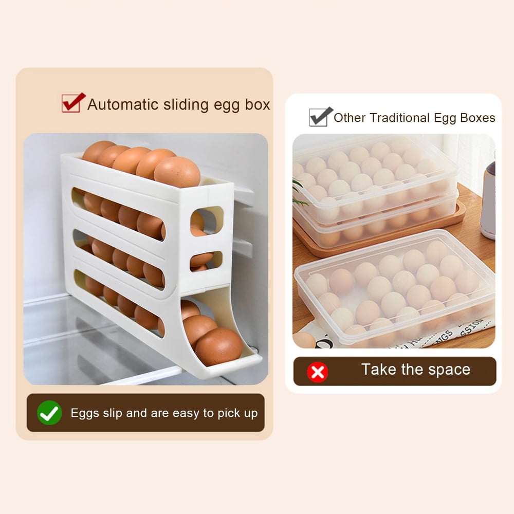EggShelf™ - 4-stöckiger Eier-Organizer für Kühlschrank & Küche [50% Rabatt]