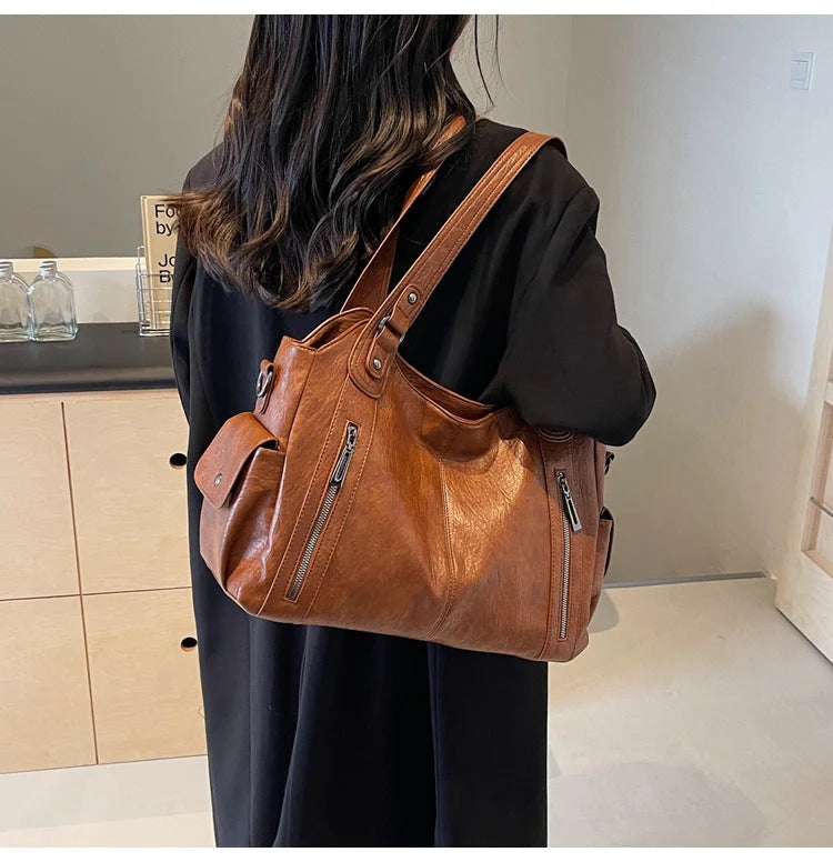Estella™ – Geräumige Tote Bag aus Leder | 50% Rabatt