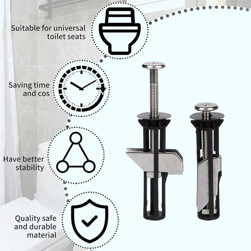 5 + 5 Gratis | TightBolt™ – Schwerlast-Toilettensitz-Verriegelungsbolzen [Letzter Tag Rabatt]