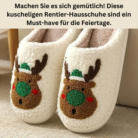 FluffSteps™ – Kuschelige Plüschhausschuhe für warmen, gemütlichen Winterkomfort [50% Rabatt]