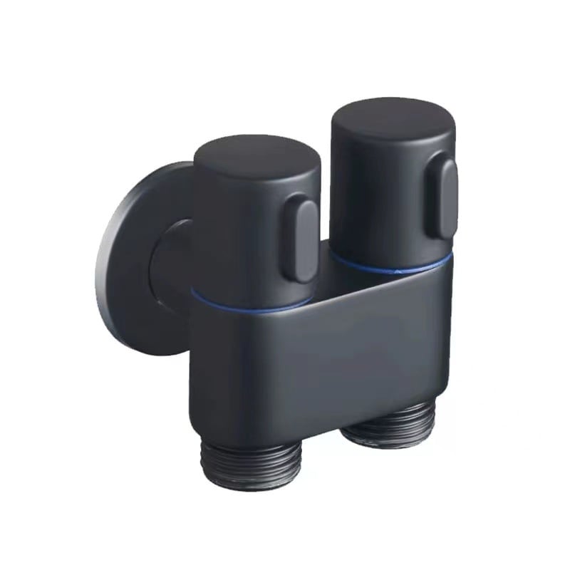 Doublevalve™ – Wasserzufuhr mit mattschwarzem Finish [50% Rabatt]