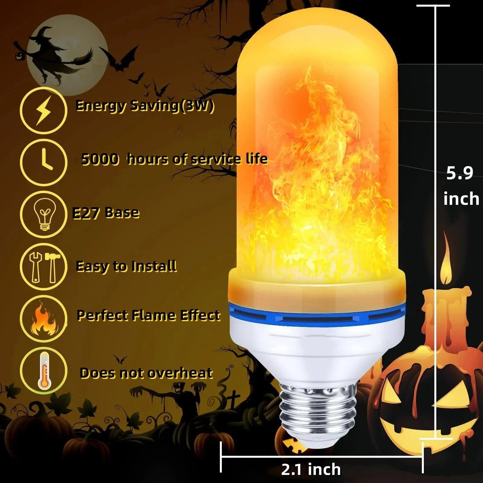 BlazeBulb™ - LED-Flammenlampe Für Romantische Lichtstimmung [50% Rabatt]