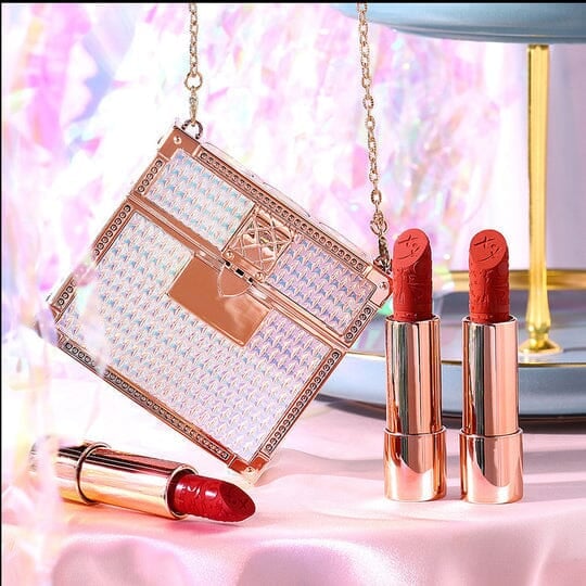 GlossBag™ - Samt-Matte Lippenstift-Set mit Kettenbeute [50% Rabatt]