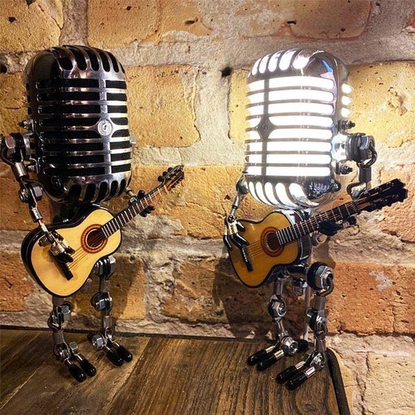 RoboLumina™ Retro-Roboter-Gitarrenlampe | 50% Rabatt