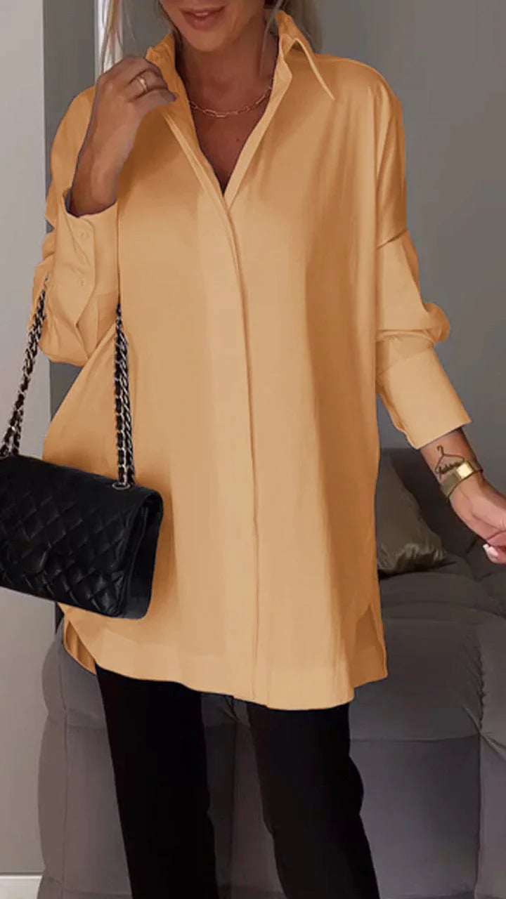 Hillary™ - Lange polo blouse [50% Rabatt]