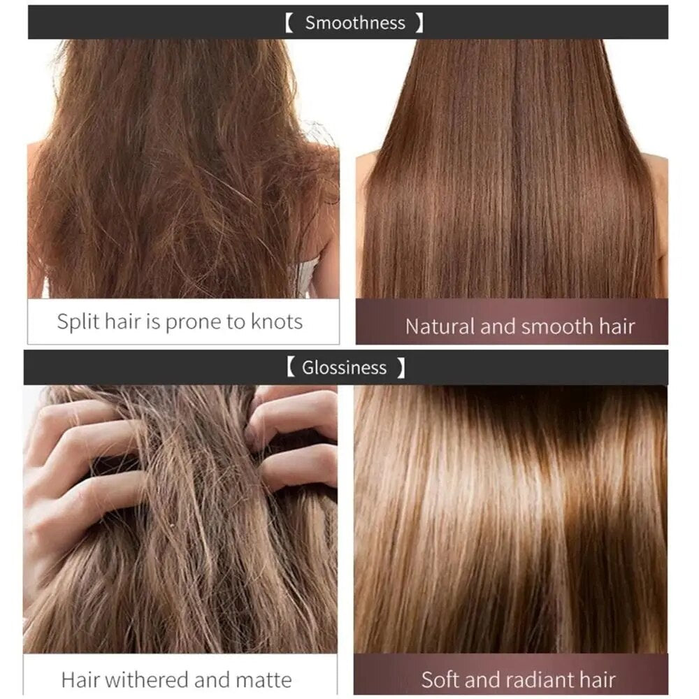 Glossiq Haarmaske – Repariert, Glättet, Spendet Feuchtigkeit, Anti-Frizz, Seidiger Glanz