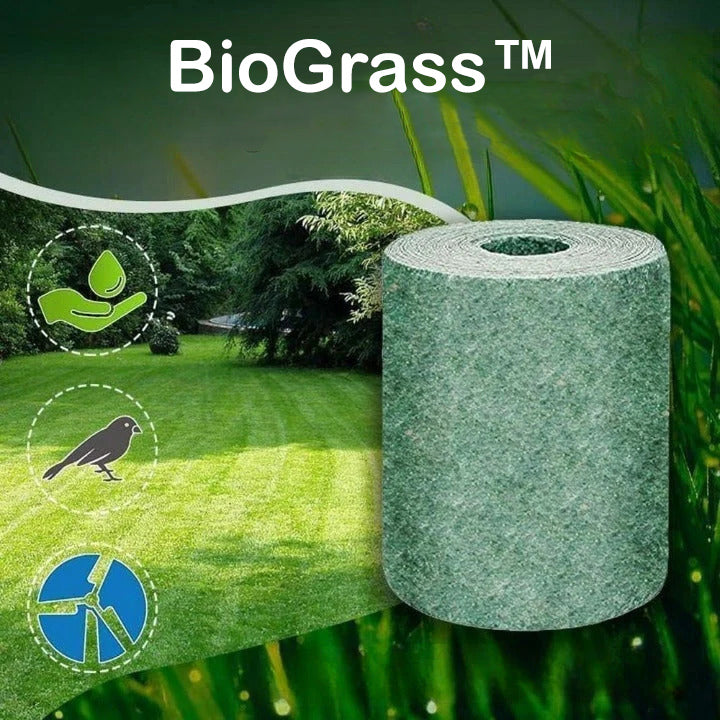 BioGrass™ Biologisch Abbaubarer Rollrasen (10m)