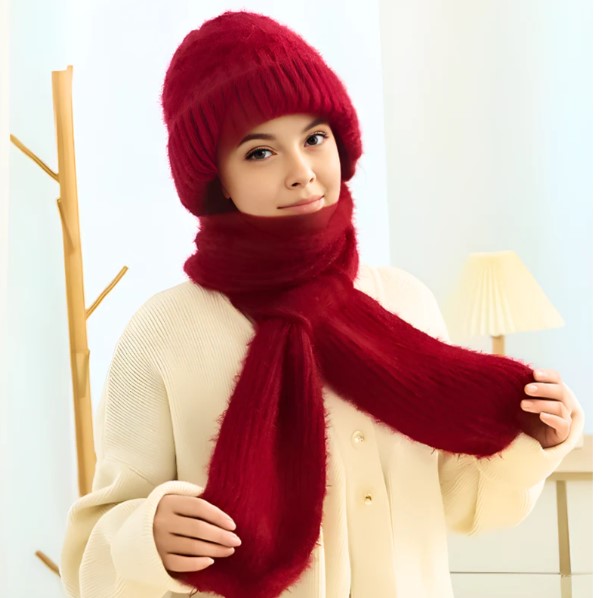 LuxeWarm Wendy Damen Wintermütze aus weicher Wolle