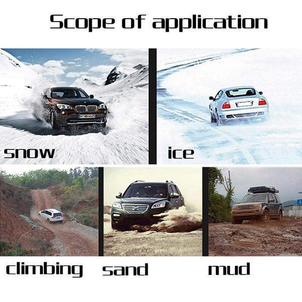Universelle Auto Schneeketten „UltraGrip“ – rutschfest, stabil & schnell montierbar