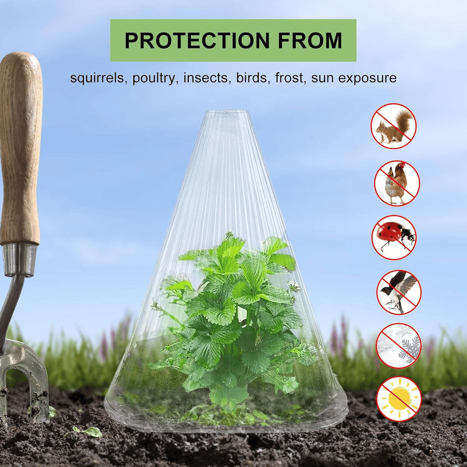 PlantSheild™ - Garten-Gewächshaus-Pflanzenabdeckungen (10 Stück/Set) [5 + 5 Gratis]