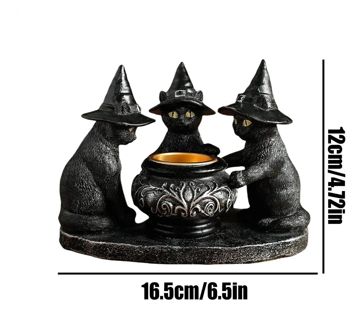 Kerzenhalter — geheimnisvolle Stimmung für Halloween