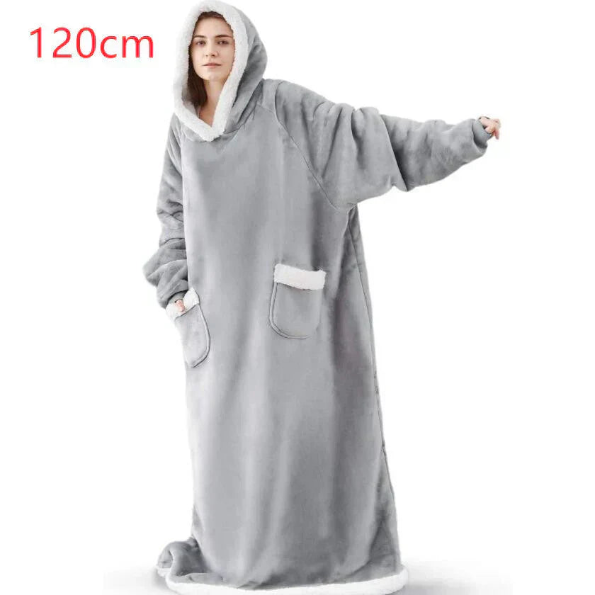 ComfyBlanket™ – Ultrawarmer Sherpa-Fleece-Hoodie für extra Gemütlichkeit [50 % Rabatt]