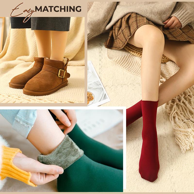 CozyFeet™ – Gefütterte Schneesocken mit kuscheligem Plüsch-Innenfutter für warme Füße [50 % Rabatt]