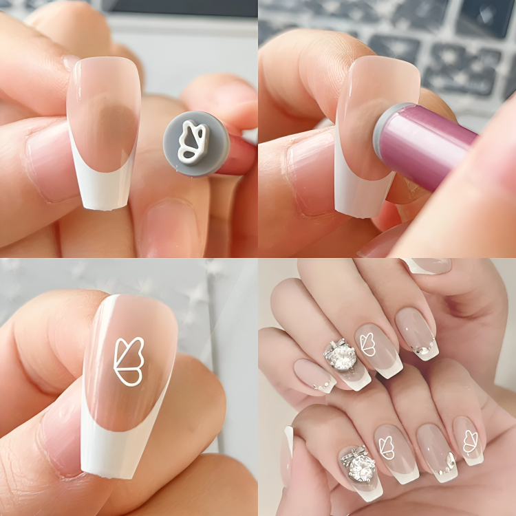 DesignPress™ – Schnelles Nagel-Design Stamping Set für kreative Nagelkunst [5 + 5 Gratis]