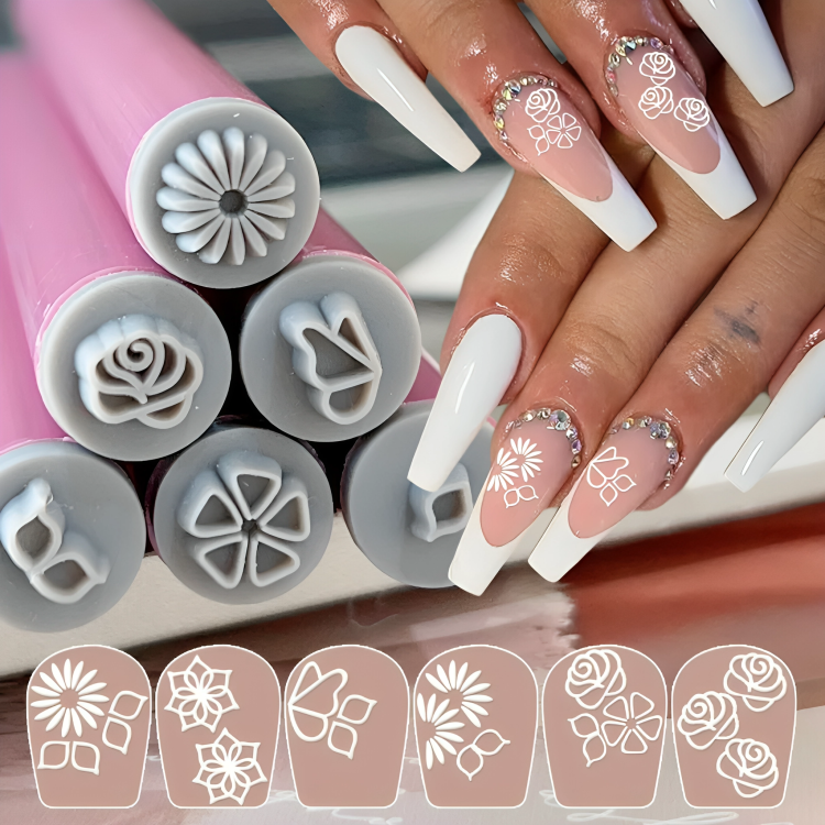 DesignPress™ – Schnelles Nagel-Design Stamping Set für kreative Nagelkunst [5 + 5 Gratis]