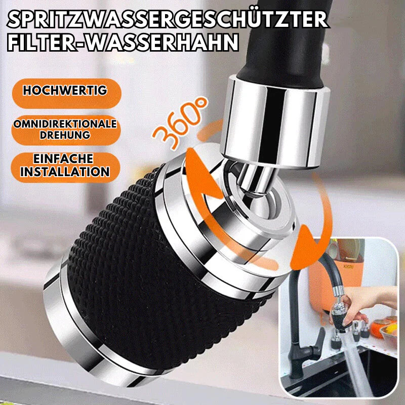 Rotate™ – 360 Grad Spritzwassergeschützter Drehbarer Wasserhahn | 50% Rabatt