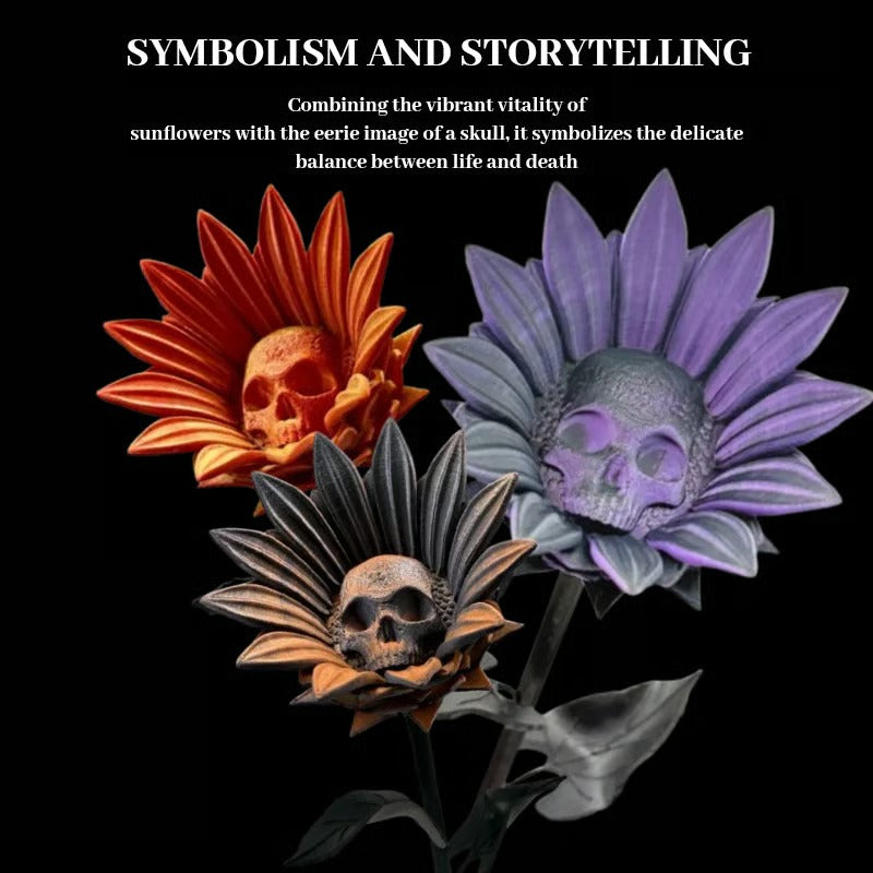 Verbotene Sonnenblumen-Skulptur — Symbol für Leben & Vergänglichkeit