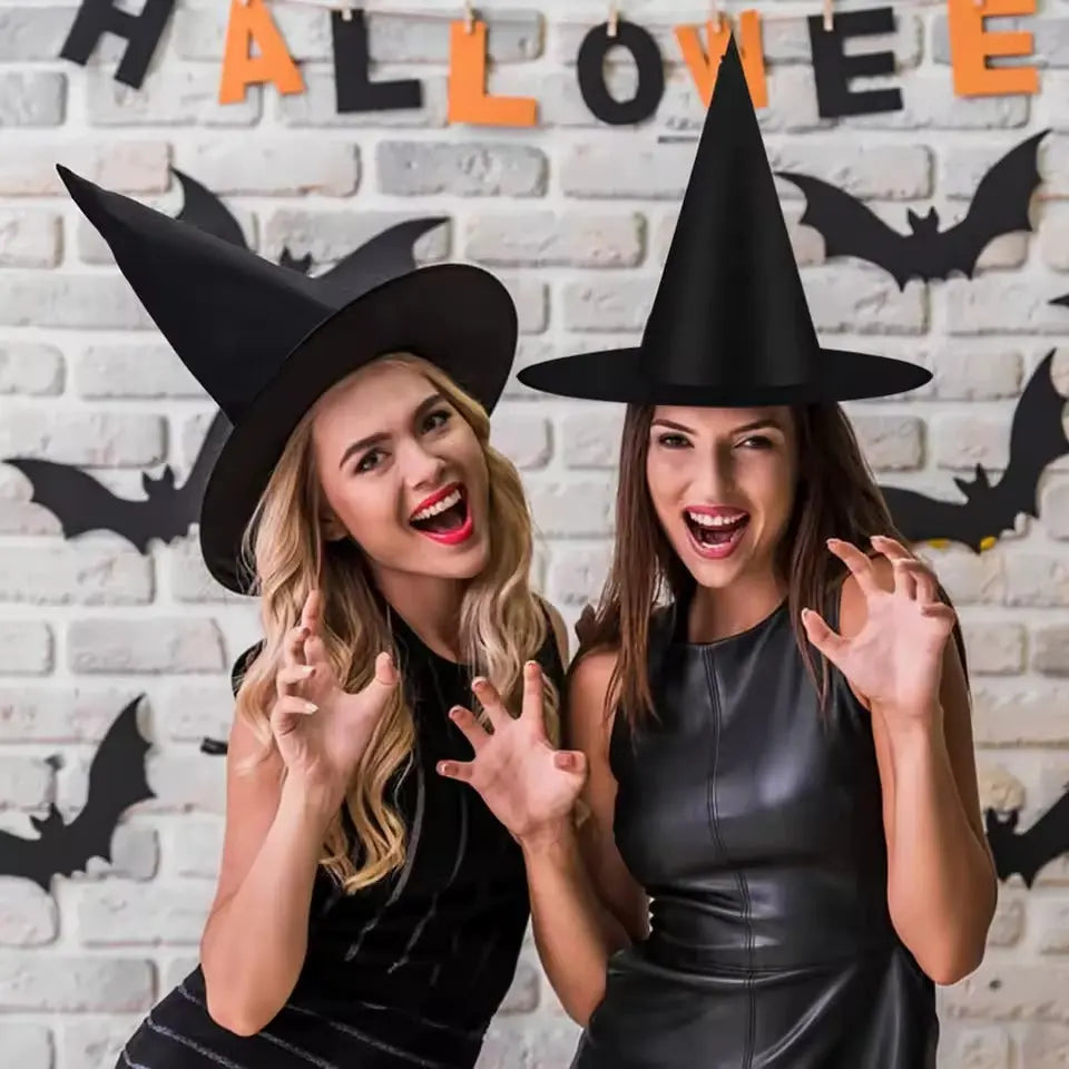 Hexenhüte™ – Unvergessliche Gruselstimmung für Halloween & Party [6 + 6 Gratis]