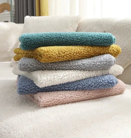 Plüsch Sofaüberwurf-Set – Ultraweich, Rutschfest & Pflegeleicht