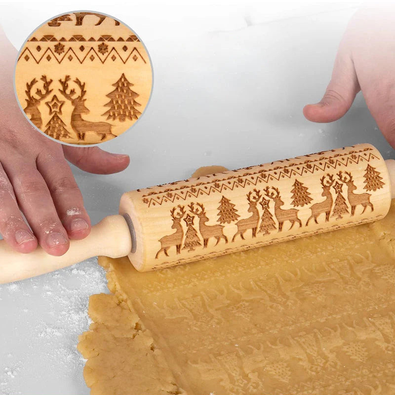 50% Rabatt | MerryRol™ – Weihnachtliche Holz-Rollstifte [Letzter Tag Rabatt]