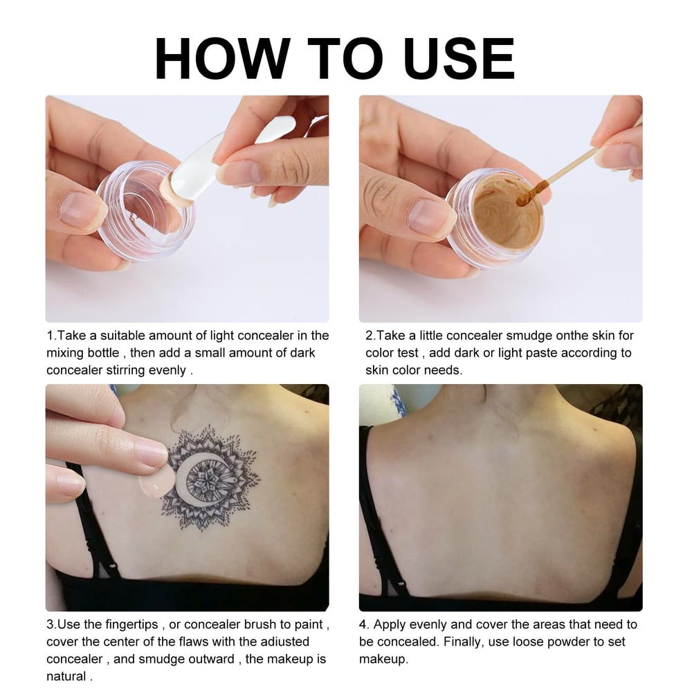 DermaVeil™ – Wasserfeste Abdeckung für Tattoos & Narben mit natürlichem Finish [1 + 1 Gratis]