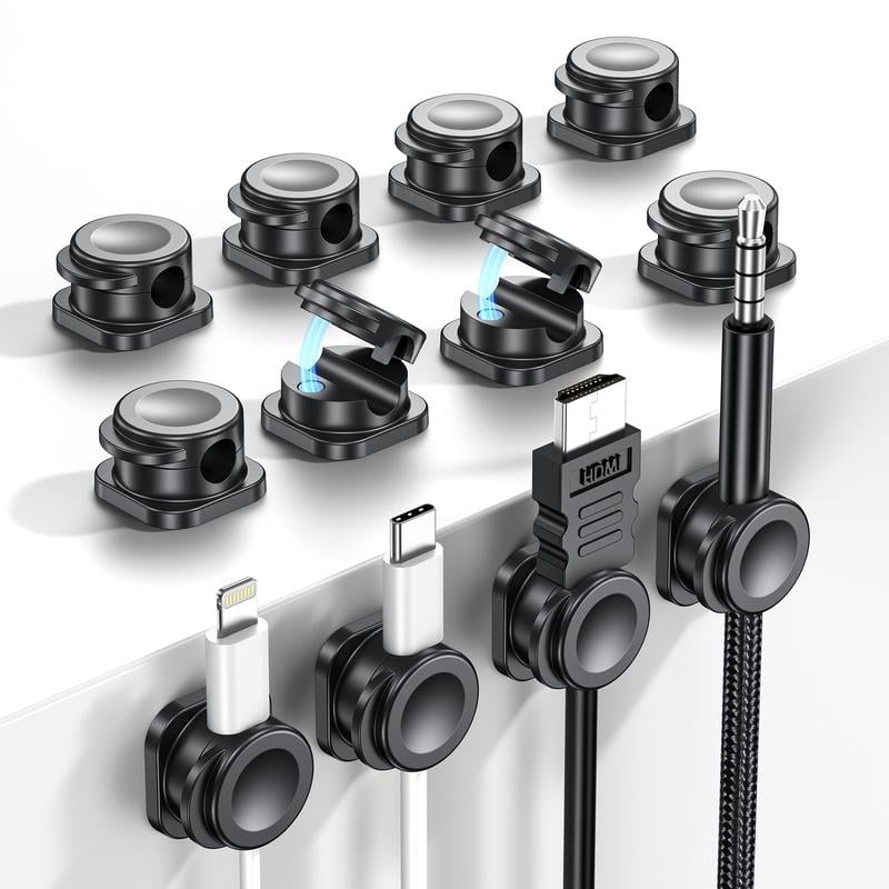 MagnoClip™ - 12 Stück Magnetische Kabelclips [6 + 6 Gratis]