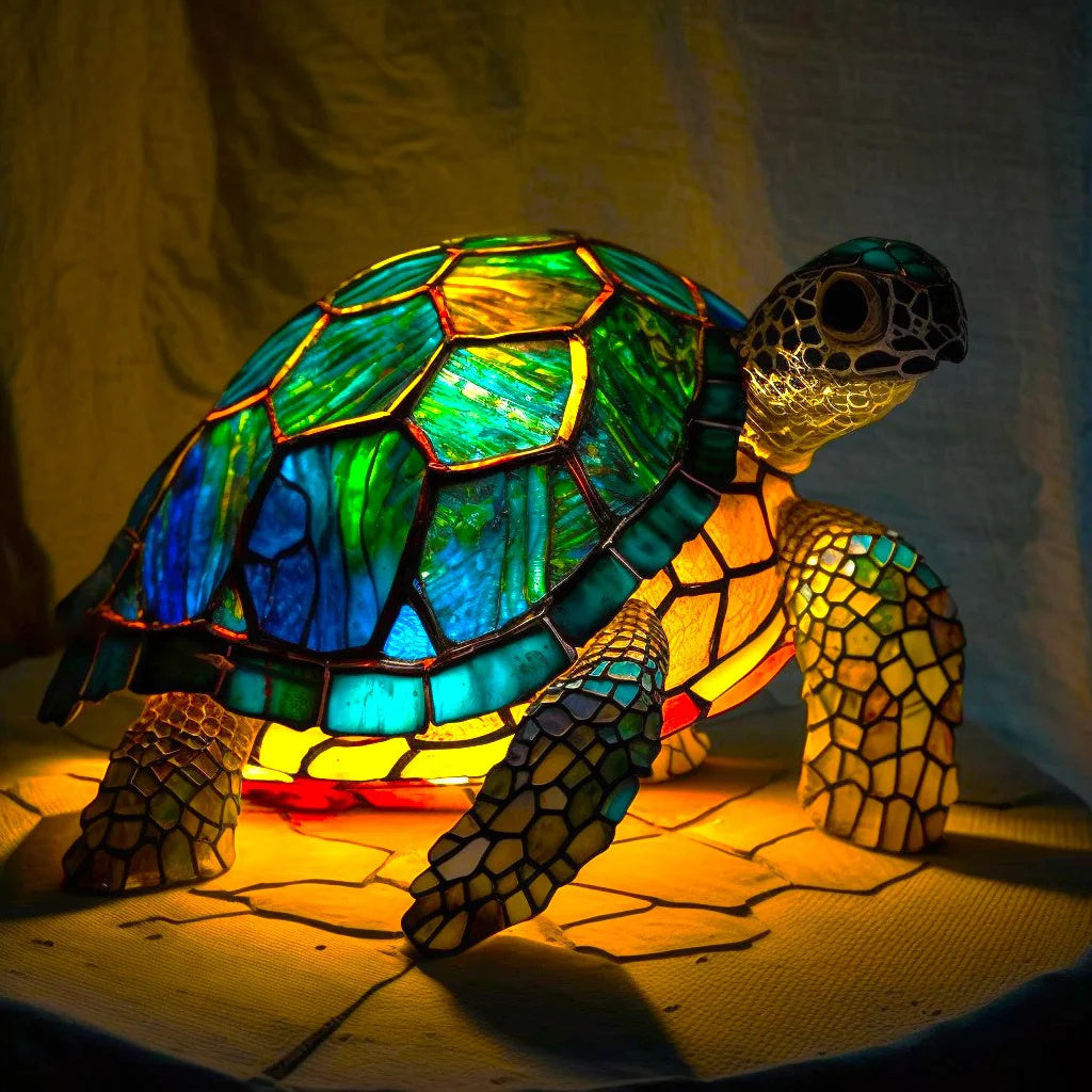 AvaArt Glasblock Tierlampe – Künstlerische LED Tischlampe mit Tiermotiv