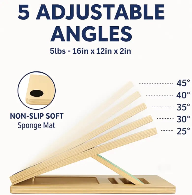 StretchWood™ – Tragbares Schrägbrett aus Holz für Dehnung & Gleichgewicht [50% Rabatt]