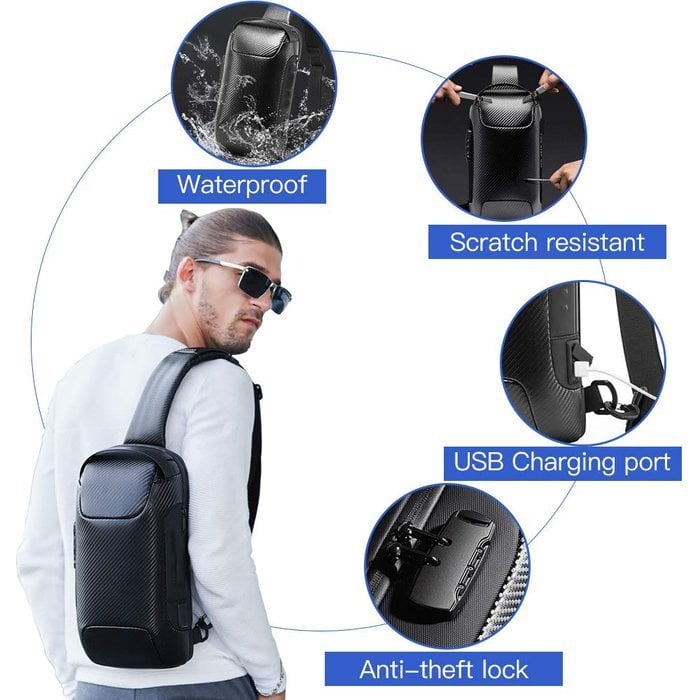 SecureBag™ – USB-Ladeanschluss, wasserfest & sicher mit Passwortschloss [50% Rabatt]