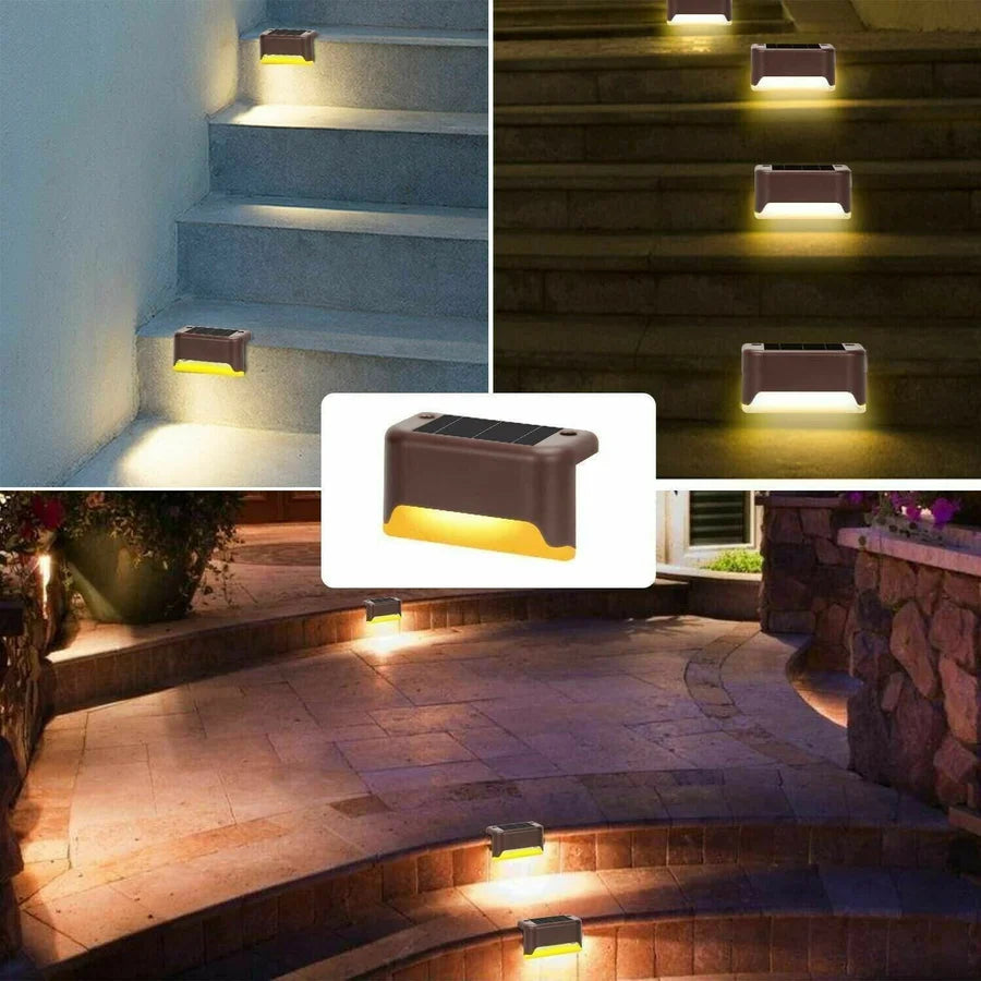 SolarGlow™ – Solarbetriebene Terrassenleuchten für den Außenbereich | 2 + 2 Gratis
