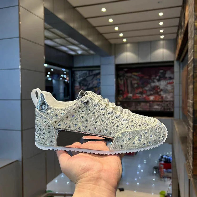 SneakLuxe™ – Diamantbesetzte, stylische und hochwertige Sneakers für Herren [50% Rabatt]