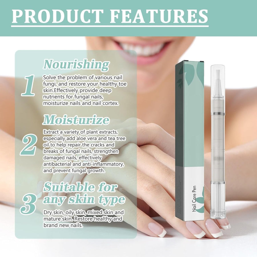 NailBloom Nagelpflege-Stick – Natürlicher, stärkender Pflege-Stick mit Teebaumöl und Vitamin E für Hände und Füße