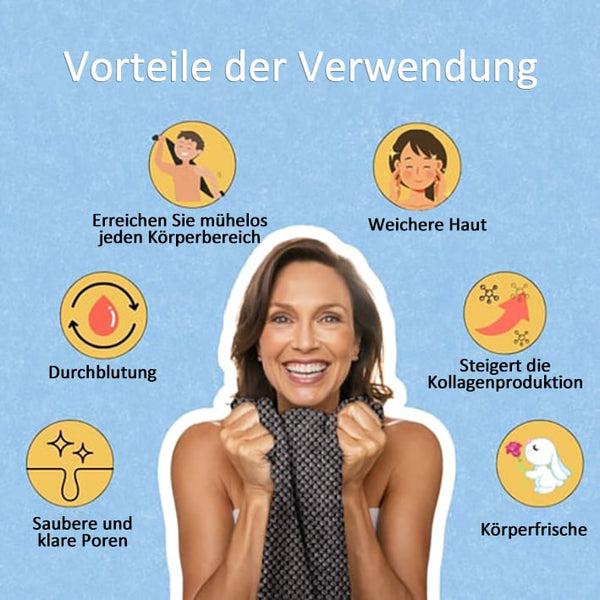 DermaWipe™ - Antibakterielles Peeling-Tuch | Tiefenreinigung, die keine tote Haut zurücklässt [1 + 1 Gratis]